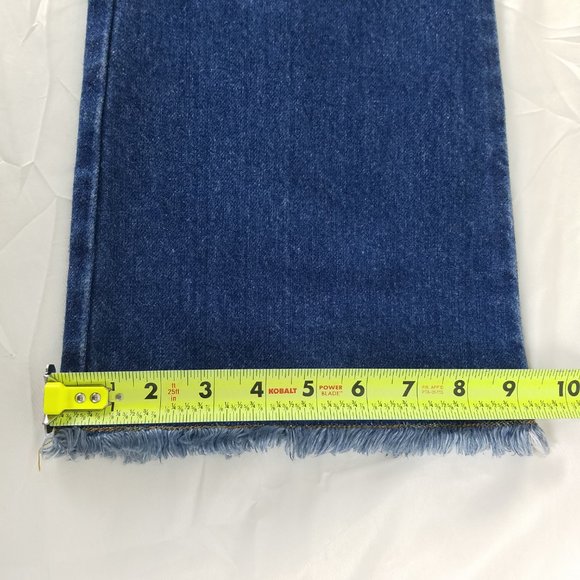 Express Jeans Juniors Size 5 Mid Rise Womens Flared Medium Wash Blue Denim - Picture 6 of 15